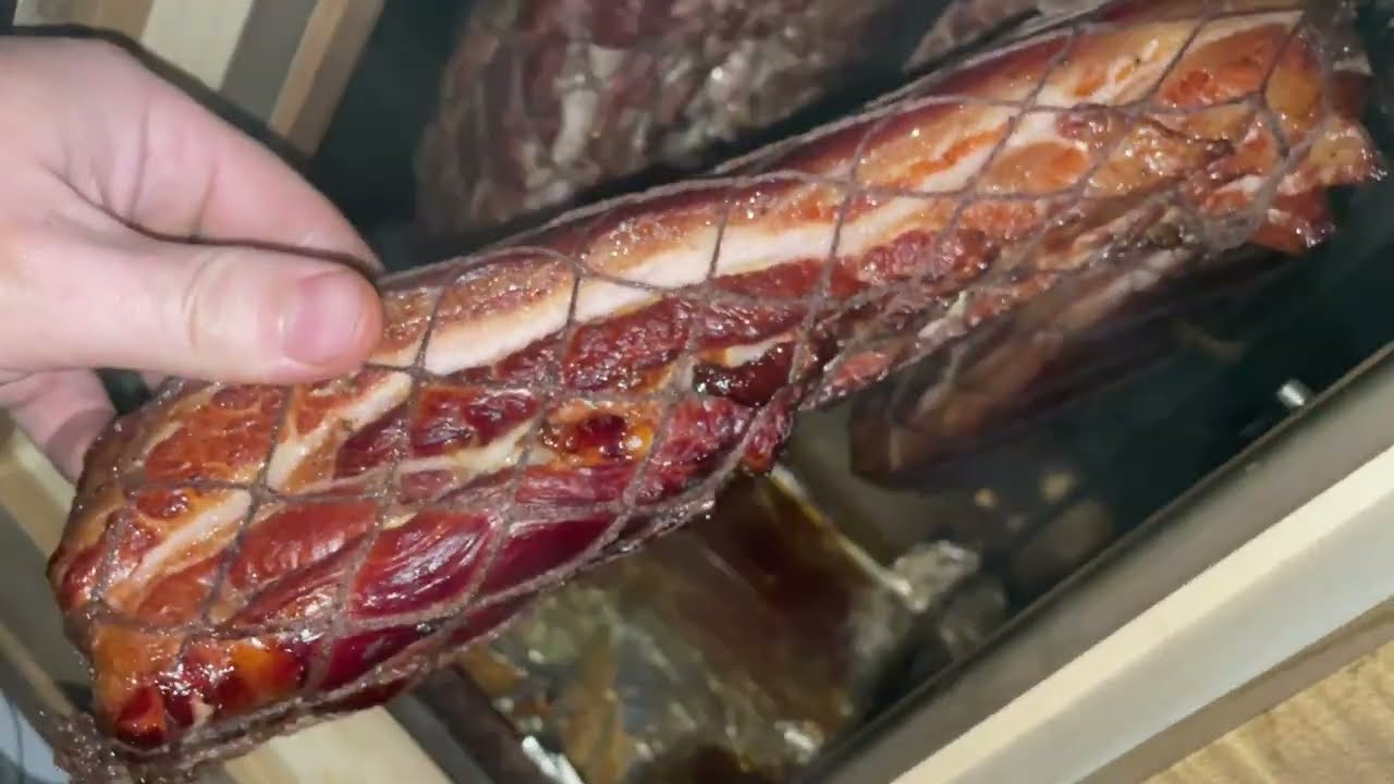 ДОМАШНЄ Копчене Сало в коптильні Древос👍