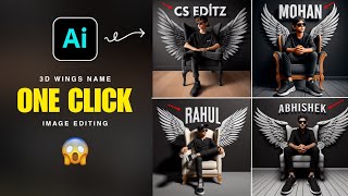 How To Create 3D Ai Wings Name Image Trending Wings Name Photo Editing Bing Image Creator