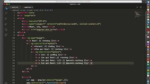 AngularJS cơ bản - Lab8.3 - Xử lý root, cha, con trong AngularJS