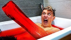 I Set Myself in Jello for 24 Hours & It was a HUGE Mistake... (Got Stuck)