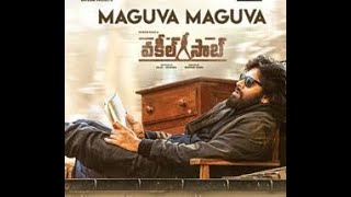 Video thumbnail of "Maguva Maguva_Vakeel Saab Karaoke with English lyrics"