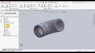 Solidworks Tutorial  how to make elbow