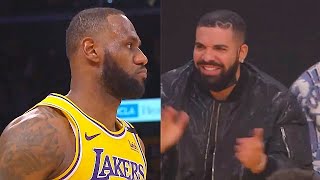 LeBron James IMPRESSES Drake With Game Winner On Stephen Curry! Lakers vs Warriors