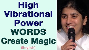 High Vibrational Power WORDS Create Magic: Part 3: English: BK Shivani at Tenerife, Spain