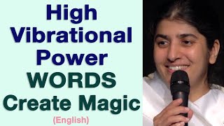 High Vibrational Power WORDS Create Magic: Part 3: English: BK Shivani at Tenerife, Spain
