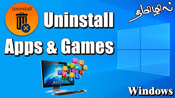 🚀💻 How to Uninstall Apps on Windows 10 & 11 | 🗑️ Delete app in Laptop & PC 💻🔥 | Tamil