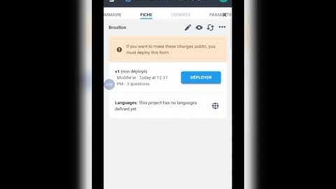 Déployer les formulaires de kobotoolbox vers kobocollect (Partie IV)