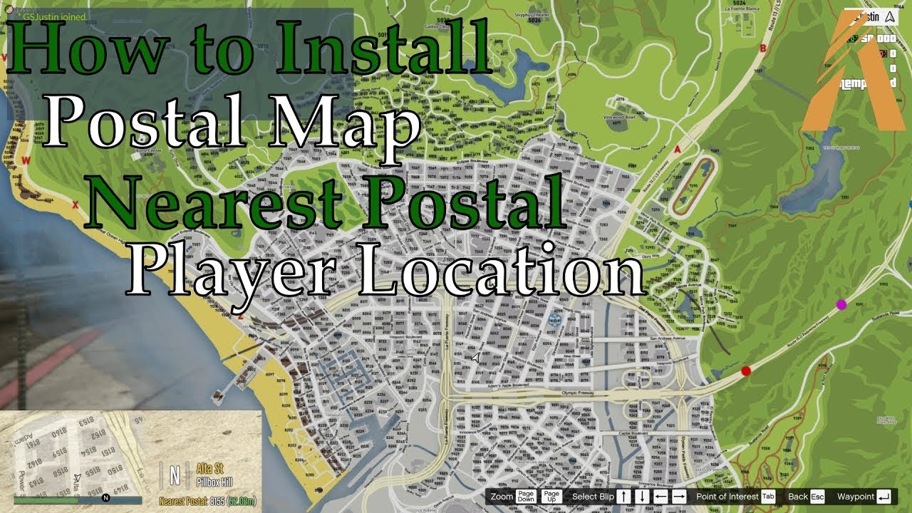 Adding Postal Codes to your FiveM Map - GTA V Five M 