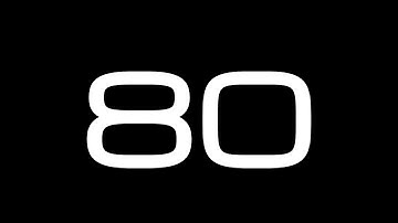 80 Second Countdown Timer / NO SOUND