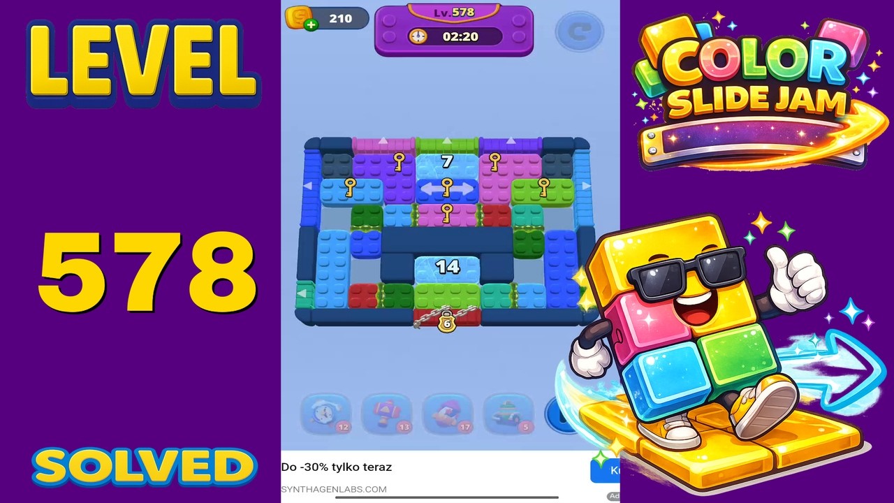 Color Slide Jam – Level 577 | Walkthrough - YouTube
