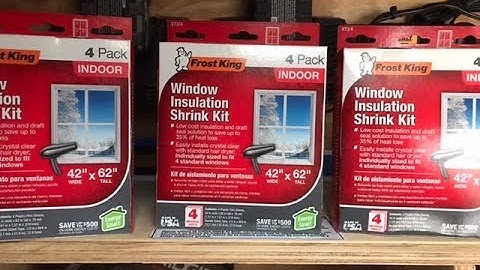 Frost king window insulation shrink kit.