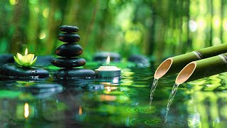 Relaxing Piano Music Bamboo Water Fountain, Sleep Music,Relaxing Music,Meditation Music, Water Sound