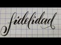 Caligrafía - Brush Pen Parte 4