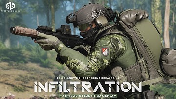 INFILTRATION | Ops: CLEARING ENEMY BASE | Tactical Stealth Gameplay | Modded Ghost Recon Breakpoint