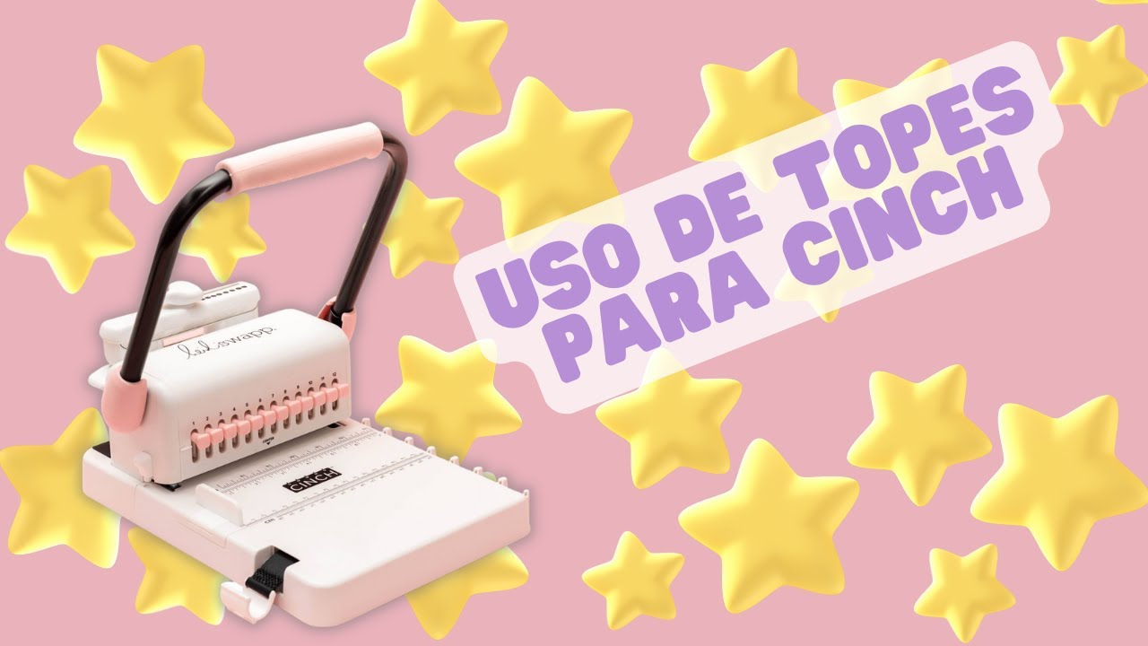 Modo de uso de topes para encuadernar con The Cinch We R Memory Keepers