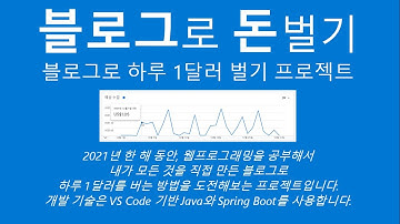 블로그로 하루 1달러 벌기 프로젝트 - 스프링 부트 강의, 스프링 부트 강좌