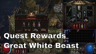 The Great White Beast Quest Rewards Path of Exile