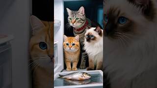 तीन बिल्लियाँ और जादुई मछली 🐱🐟 | Funny AI Animation Story 😂 | #AIAnimation #AIShorts #FunnyStory
