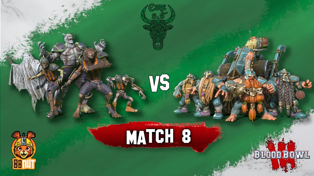 Eire BB Game 8 | Necromantic Horror vs Dwarves | Blood Bowl 3 League