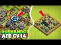 ESTÁ CHEGANDO AO FIM! RUSHANDO UMA VILA ATÉ O CV14 SEM PARAR NO CLASH OF CLANS!