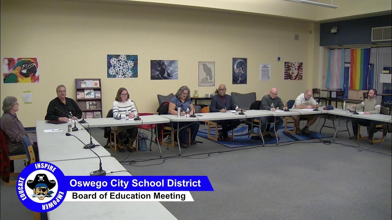 Oswego City School District Board of Education Emergency Meeting Jan