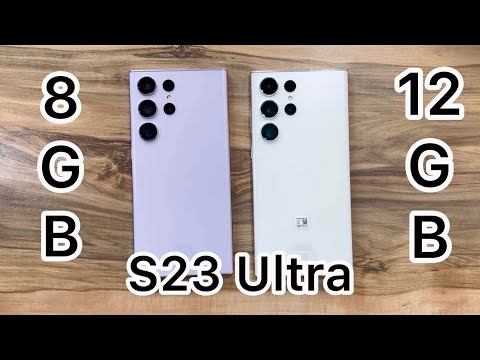 видео: Samsung Galaxy S23 Ultra / 8GB RAM vs 12GB RAM