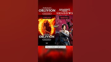 The Elder Scrolls 4: Oblivion Remastered vs Assassin