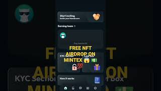 Free NFT AIRDROP ON MINTEX 😱 Link in the comment section. #bitcoin #nfts