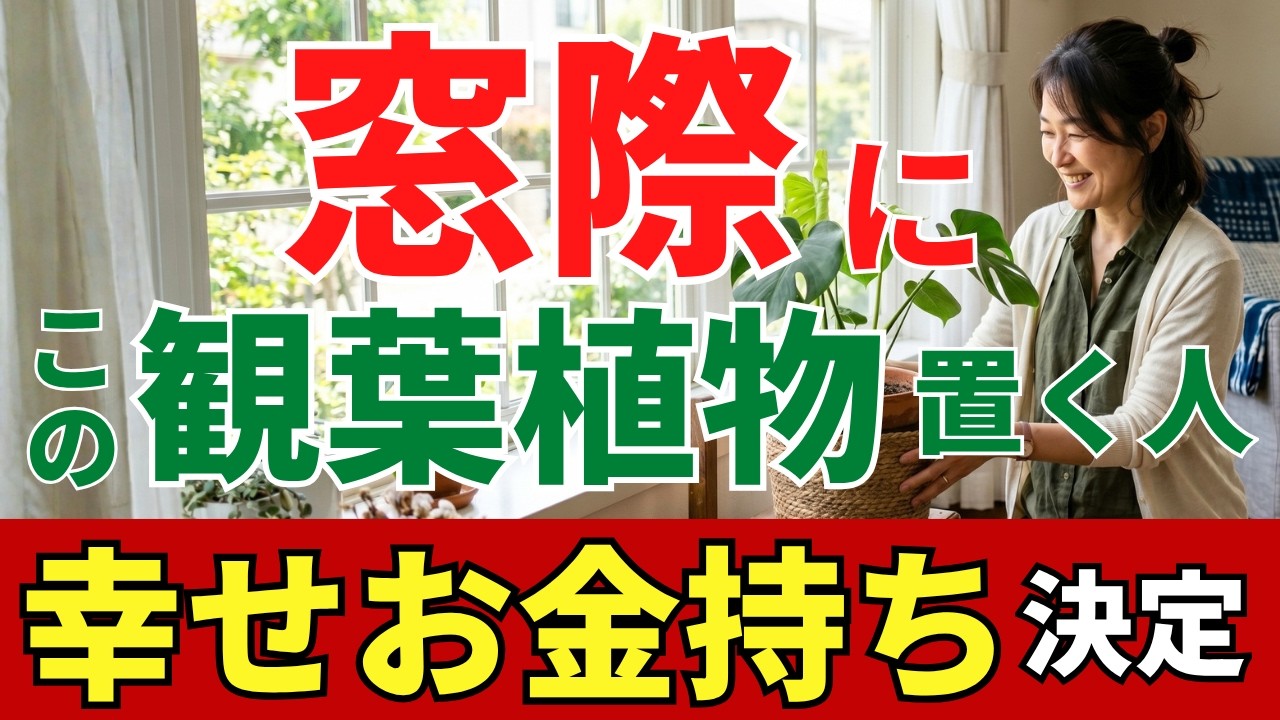 【窓際に置いて！】金運と幸運が一気に流れ込む観葉植物を風水アドバイザーが解説