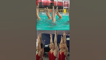 Mesmerising! 🏊✨ The Canada artistic swimming team is always in sync.  📹: @canadaartisticswimming
