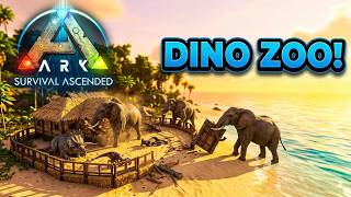 TAMING BASE BUILDING DINOS (PART 2) (ARK ZOO) #zoo #arksurvivalascended