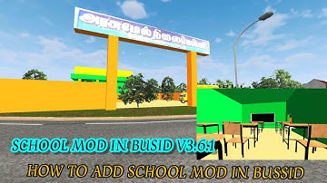 🎀New school mod for bus simulator indonesia v3.6.1🤙#ajbus   SCHOOL MOD map update # bussid ❤️🎀