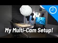 Multicam home studio powered by a macbook and thunderbolt