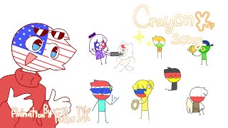 Crayon song||Animatic||Countryhumans and colorful