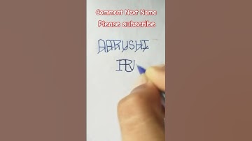 AARUSHI NAME LOGO ⭐⭐ || COMMENT YOUR NAMES #VIRAL #LOGOMAKER #YT #SHORTS
