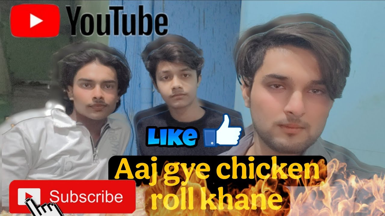 AAaj gye chicken roll khane.......best moment.....@IMRANVlog5465 .......#copyrightfree #copyright ..