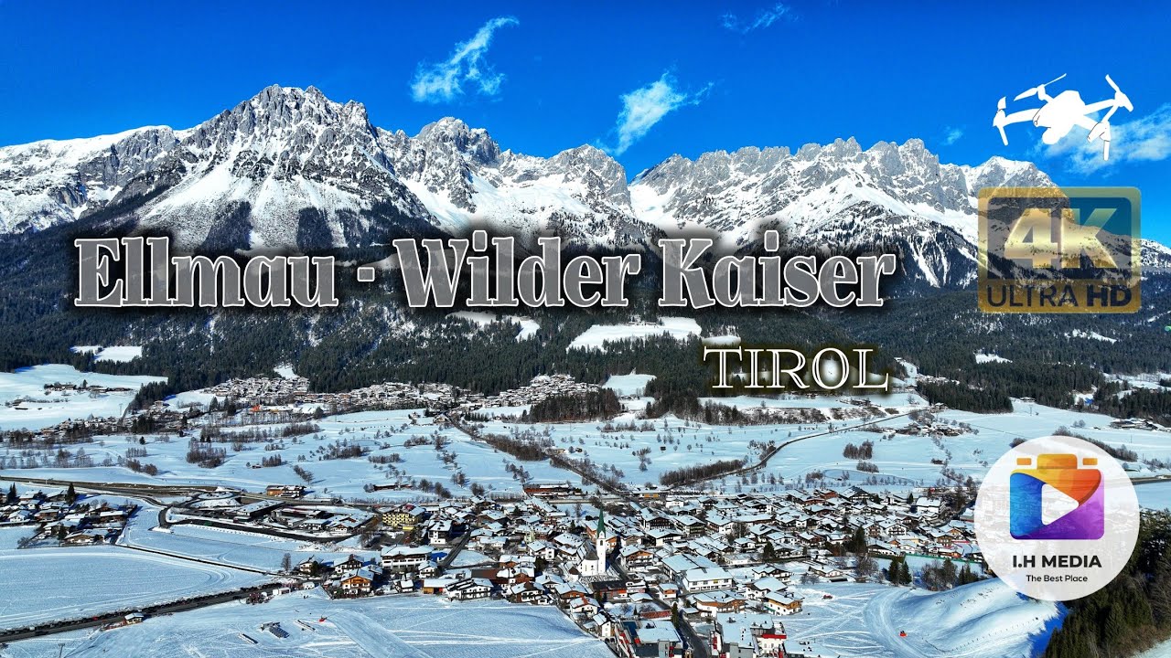 Ellmau - Wilder Kaiser / Januar 2022 / Tirol / Austria/ SkiWelt / Winter/ Skigebiet / 4k Dji Mavic 3