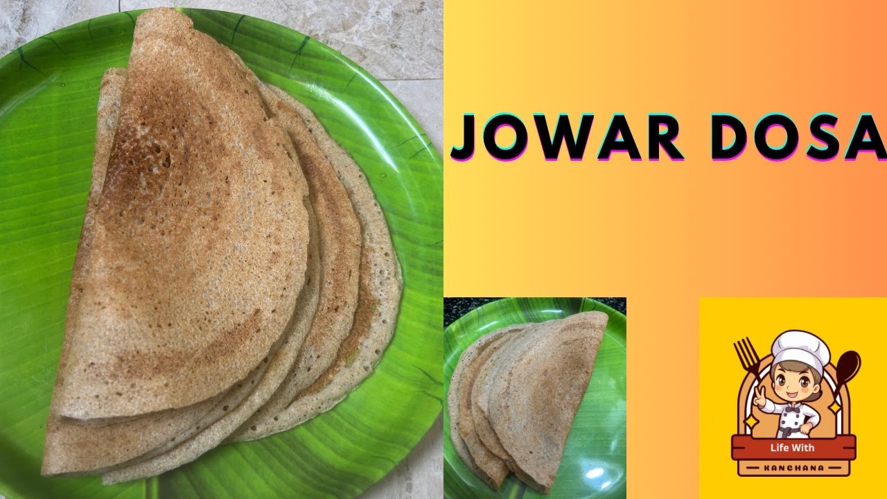 🌾✨ Healthy Jowar Dosa Recipe | Crispy & Tasty Breakfast ✨🌾@CookingWithKanchana09 