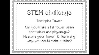 STEM - Toothpick Tower