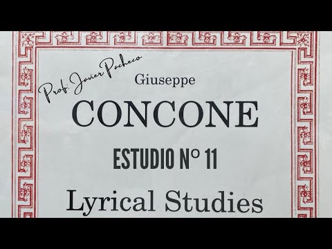 Concone Lyrical Studies - Estudio n° 11.