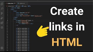 How to create link in HTML | HTML & CSS for beginners