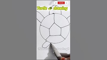 Easy turtle🐢 drawing step by step #shorts #howtodraw #art #trending #amirkhanvoice #trustonallah