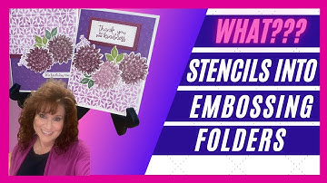 How To Turn a Stencil Into An Embossing Folder! 😊