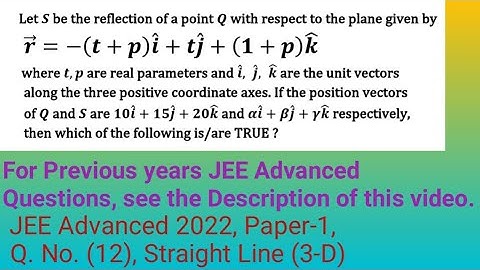 JEE Advanced | 2022 | Paper-1 | Q (12) | Solution | Maths | Previous years JEE Advanced questions