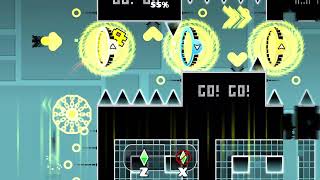Stargrinding/playing levels in Geometry Dash LIVE