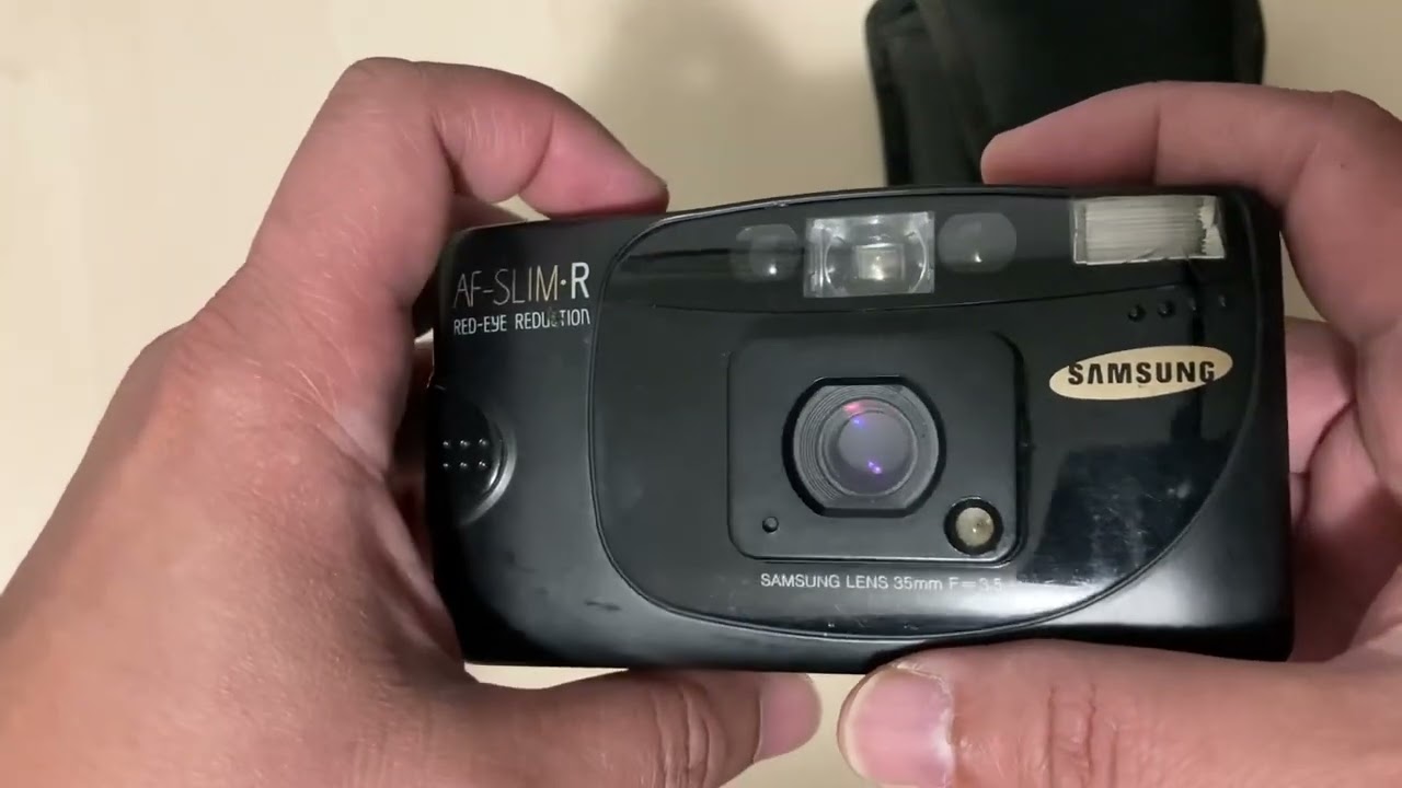 美品 SAMSUNG AF-SLIM #1507 Samsung AF Slim 35mm film camera w/ case – New Wave Pool
