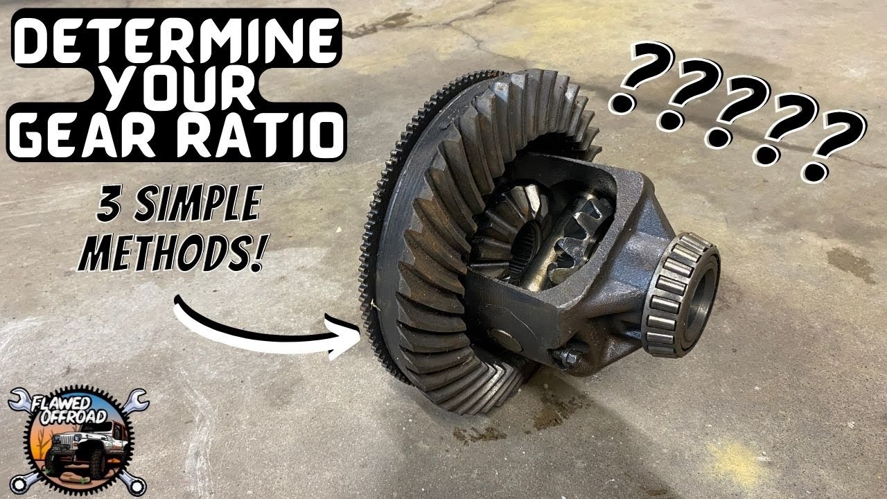 Gear Ratio - 3 Simple Methods to figure out what Gears you have! - YouTube