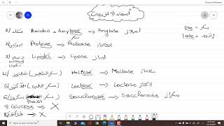 طريقة رائعة وسهلة لتذكر أسماء الإنزيمات الخاصة بكل مادة غذائية علوم طبيعية سنة 04 متوسط