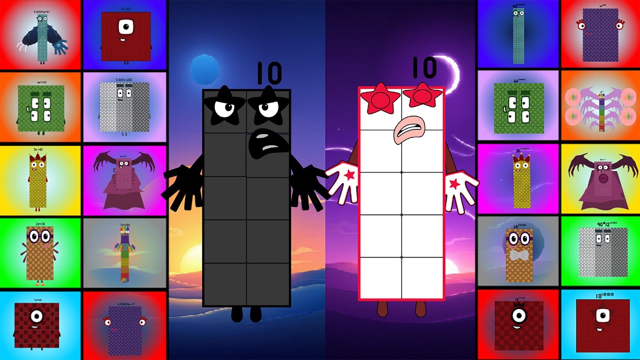 Uncannyblocks Band Different Remastered Mega Vs (1-10) But Normal vs Uncanny