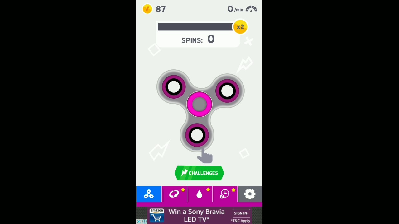 Fidget Spinner | iOS App (iPhone, iPad) | Android Video Gameplay‬ Full HD 1080p